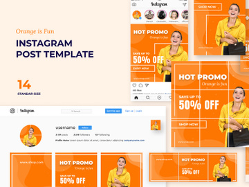 Instagram Post and Story Pack Template preview picture