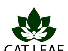 Green leaf illustration logo design