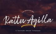 Rattu Aqilla - Textured Brush Font