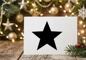 Black star shape icon isolated on white background for graphic design and web elements