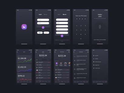 Malta Financial IOS app UI Kit