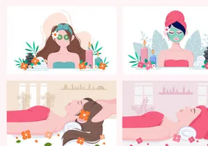 22 Massage and Body Spa Illustration