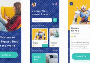 Folk Shop - Ecommerce Online Mobile App UI Kit