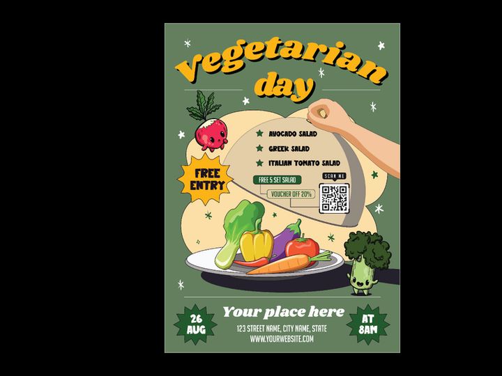 Vegetarian Day Flyer