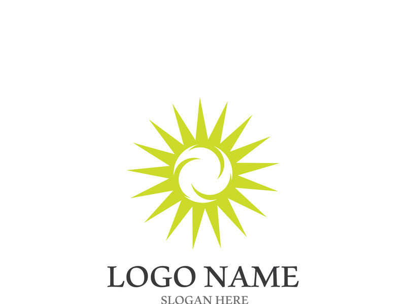 Sun vector illustration icon logo template design