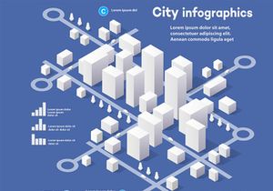 Isometric set infographics