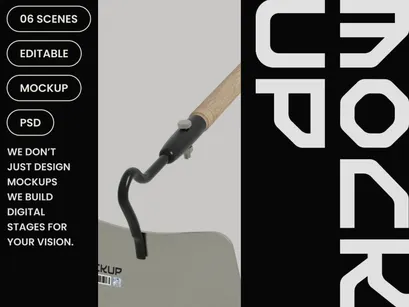 Long Handled Hoe Mockup