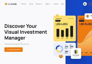 SaaSCandy Free Nextjs Website Template