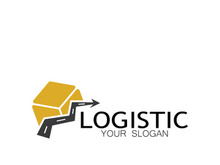 logistics logo icon illustration vector design  distribution symbol  delivery of goods  economy  finance