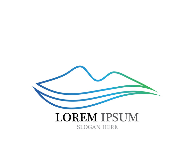 Mountain icon Logo Template Vector illustration design
