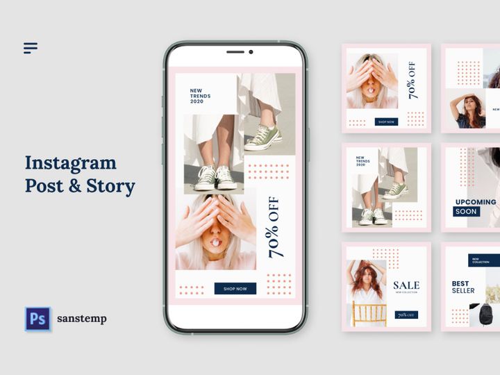 Minimalist Instagram Post & Story