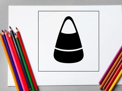 Black and white striped traffic cone for safety and road marking
