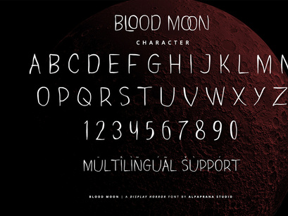 Blood Moon - Display Font