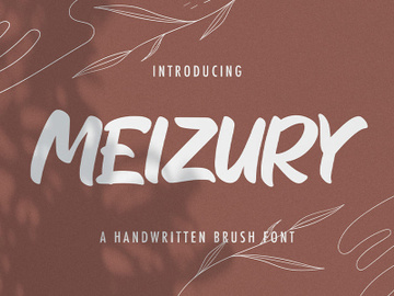 MEIZURY - Handwritten Font preview picture
