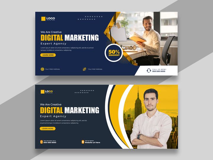 Digital Marketing Facebook Cover Banner Ver-4