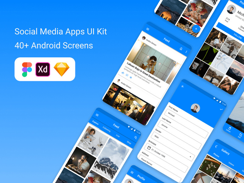Terrania - Social Media Apps UI Kit