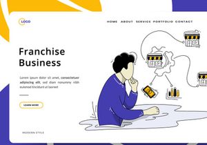 flat illustration concept Franchise Business