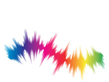 Sound waves vector illustration