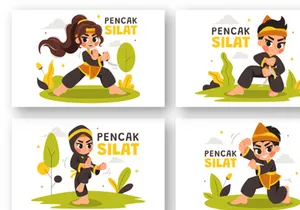 9 Pencak Silat Sport Illustration