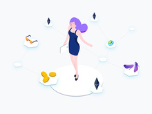 Isometric Graphic Blockchain Ecommerce