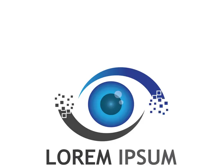 Eye logo with modern concept.