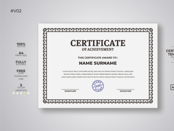 Certificate preview picture