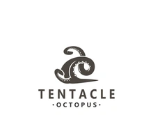 Octopus tentacle logo image design ocean animal vintage illustration