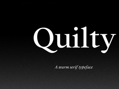 Quilty Typeface (Free Font)