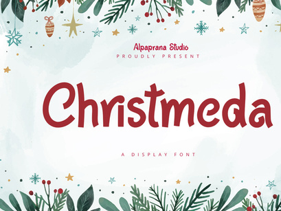 Christmeda - Playful Display Font