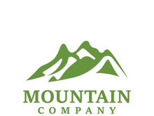 Mountain icon logo template vector illustration design