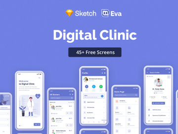 Eva: Healthcare UI Kit FREE [Digital Clinic] preview picture