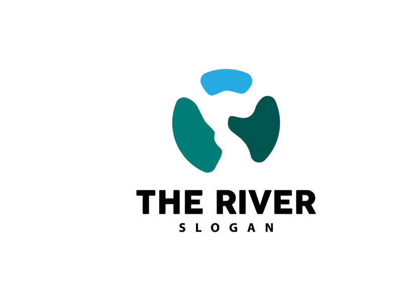 River Logo Design River Creek Vector