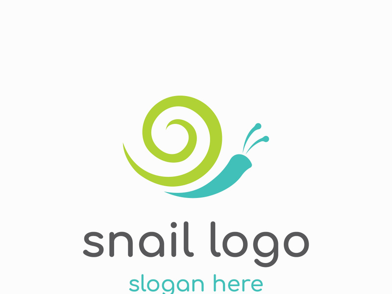 Snail logo design.