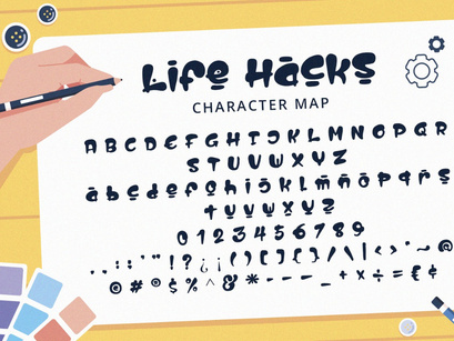 Life Hacks - Playful Display Font