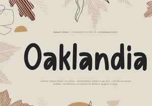 Oakley Ridge - Handwritten Font