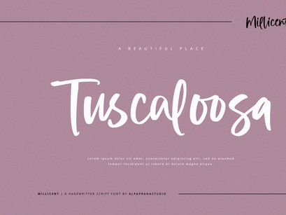 Millicent - Handwritten Script Font