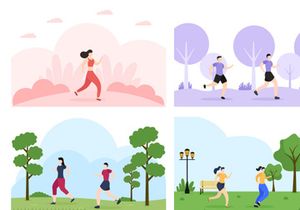 15 Jogging or Running Illustration