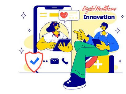 10 Digital Healthcare Innovation Illustration