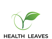 Green leaf logo design vector illustration