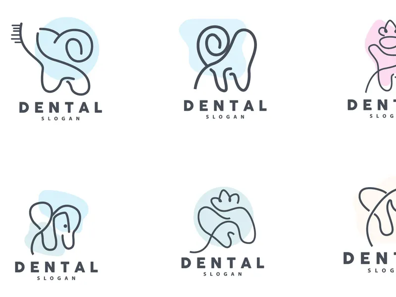 Tooth logo, Dental Health Vector, Care Brand Illustration