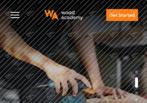 Wademy - Wood Academy Landing Page