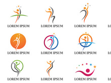 Human character logo sign