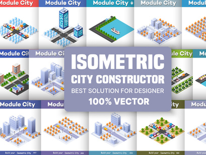 Isometric city constructor