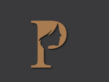 Elegant P Letter Beauty Salon Logo with Feminine Touch