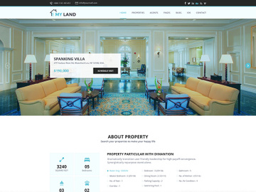 Real Estate PSD Template preview picture