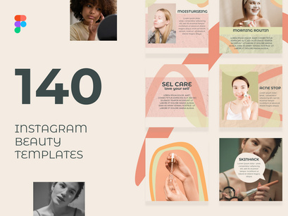 Instagram Beauty Templates Canva and Figma