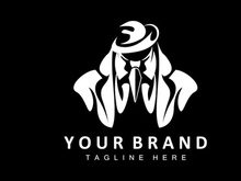 Mafia Logo Design, Tuxedo Suit Icon, Vector Businessman, Logo Detective, Brand Label