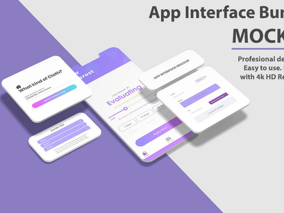 App Interface Screen Mockup