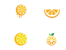 Orange logo design Vector icon illustration design