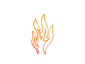 Fire and flame logo vector preview picture